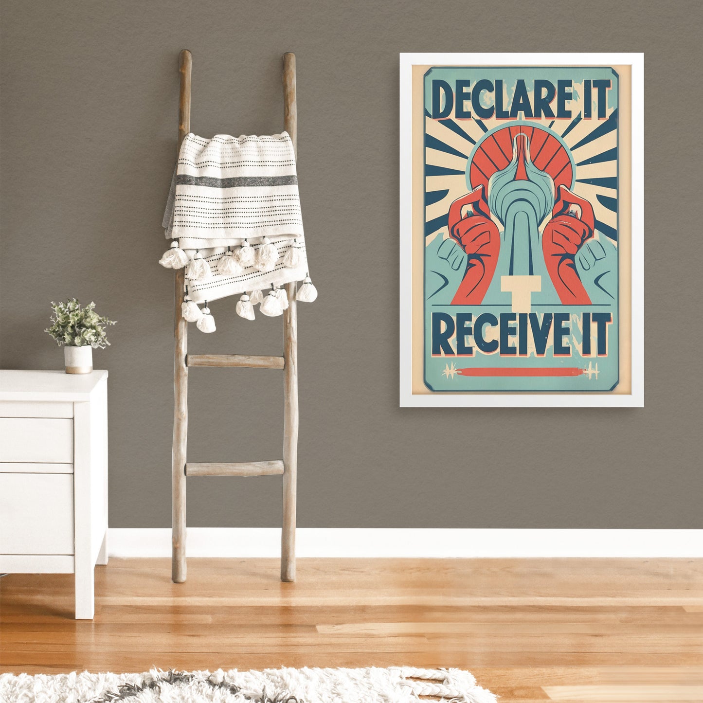 Declare it, Receive it Retro Style Framed Print