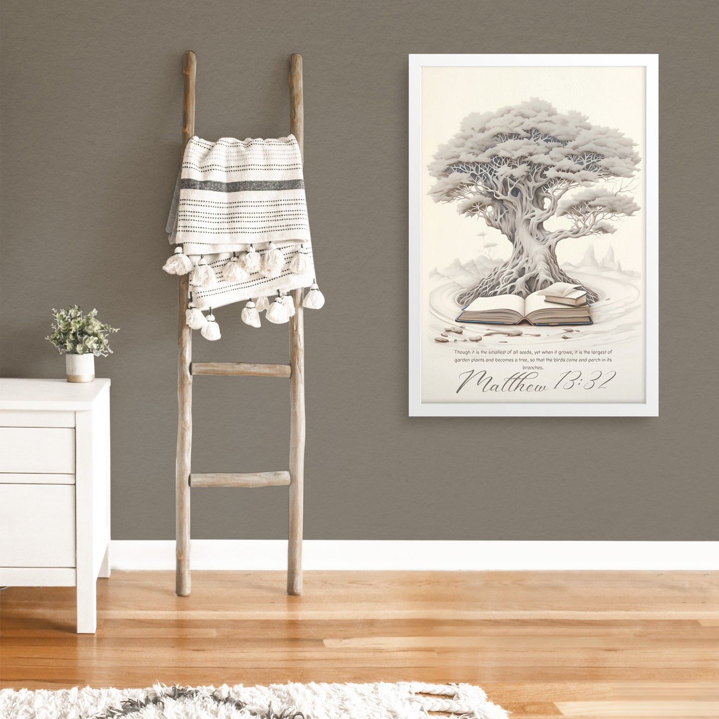 Faith's Flourishing: Matthew 13:32 Framed Art Print