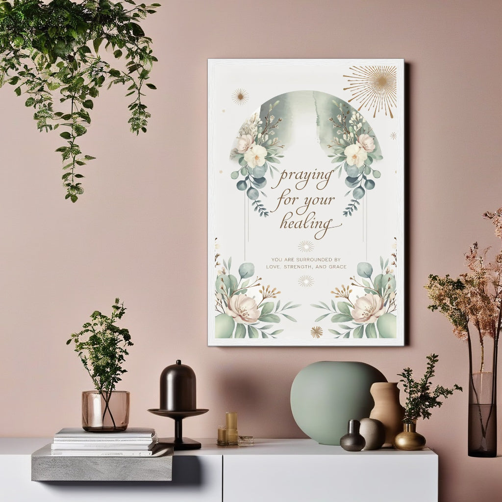 Praying for Your Healing | Christian Get Well Wall Art