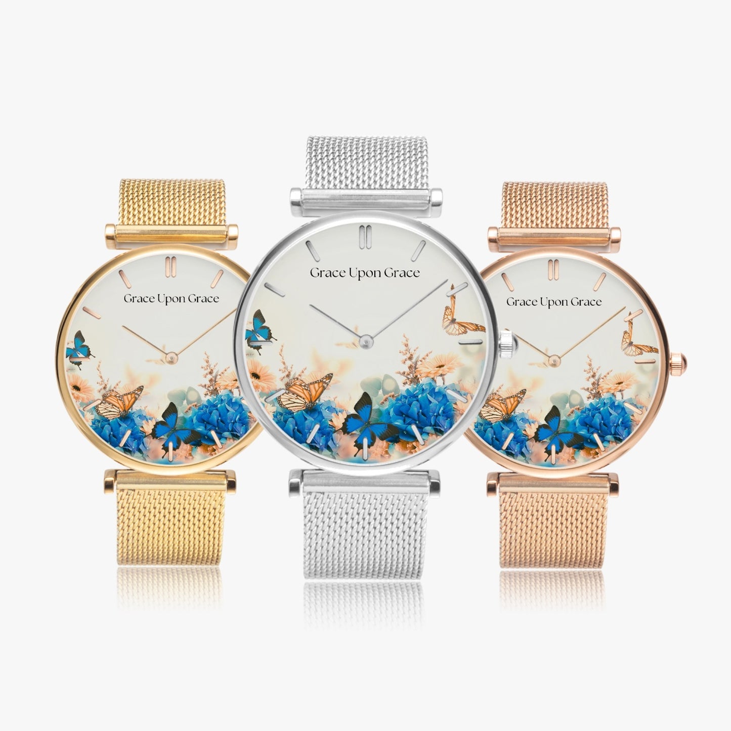 Grace Upon Grace Floral Quartz Watch