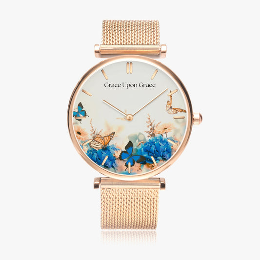Grace Upon Grace Floral Quartz Watch