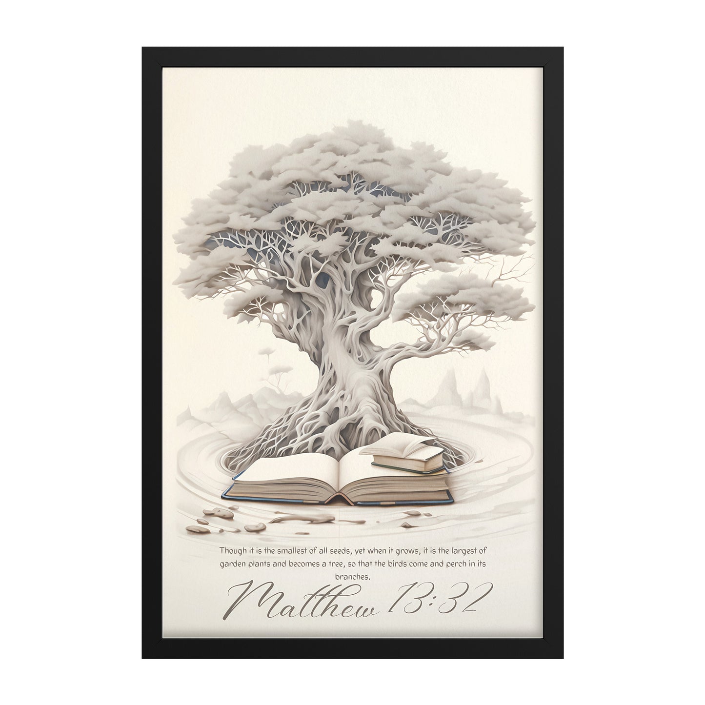 Faith's Flourishing: Matthew 13:32 Framed Art Print