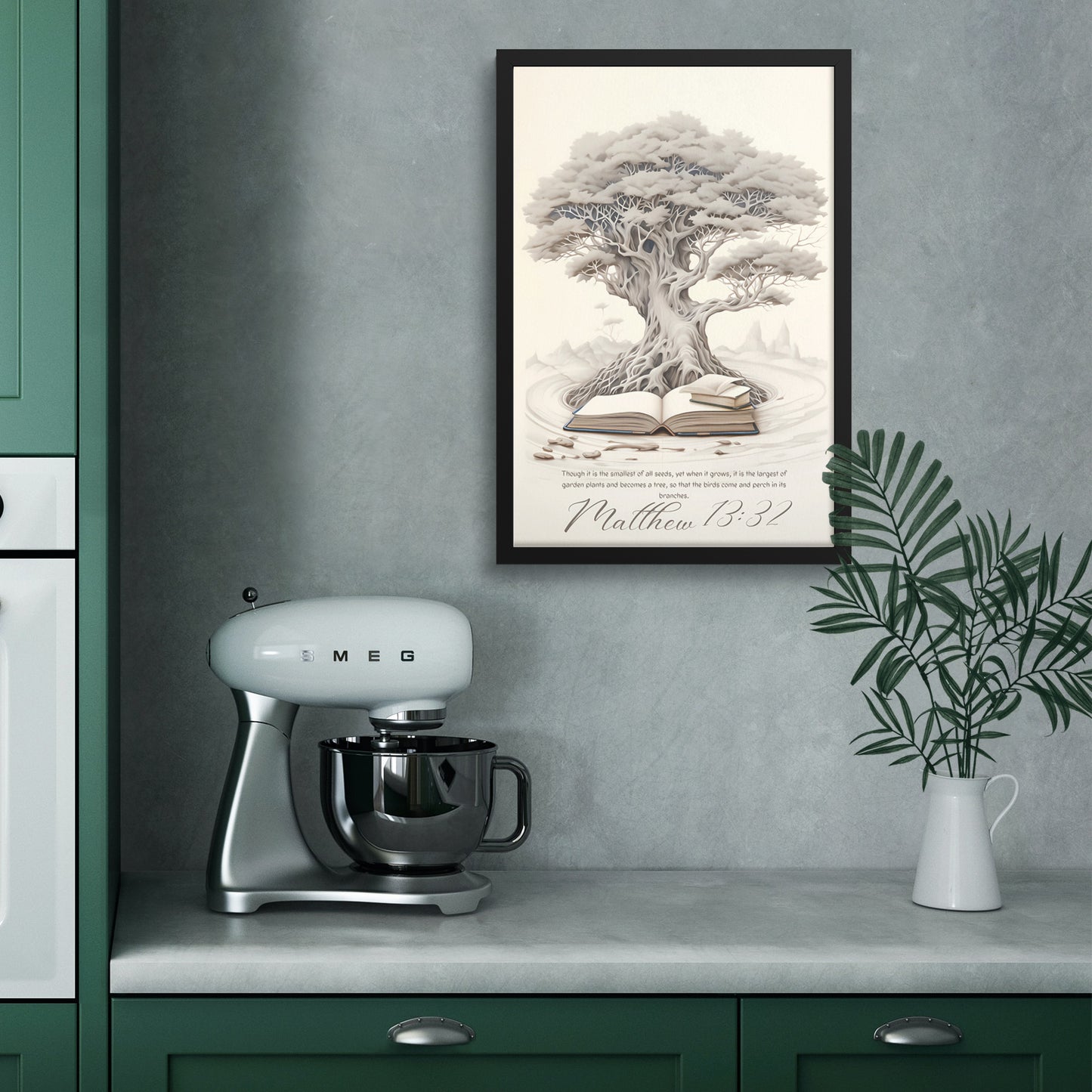 Faith's Flourishing: Matthew 13:32 Framed Art Print