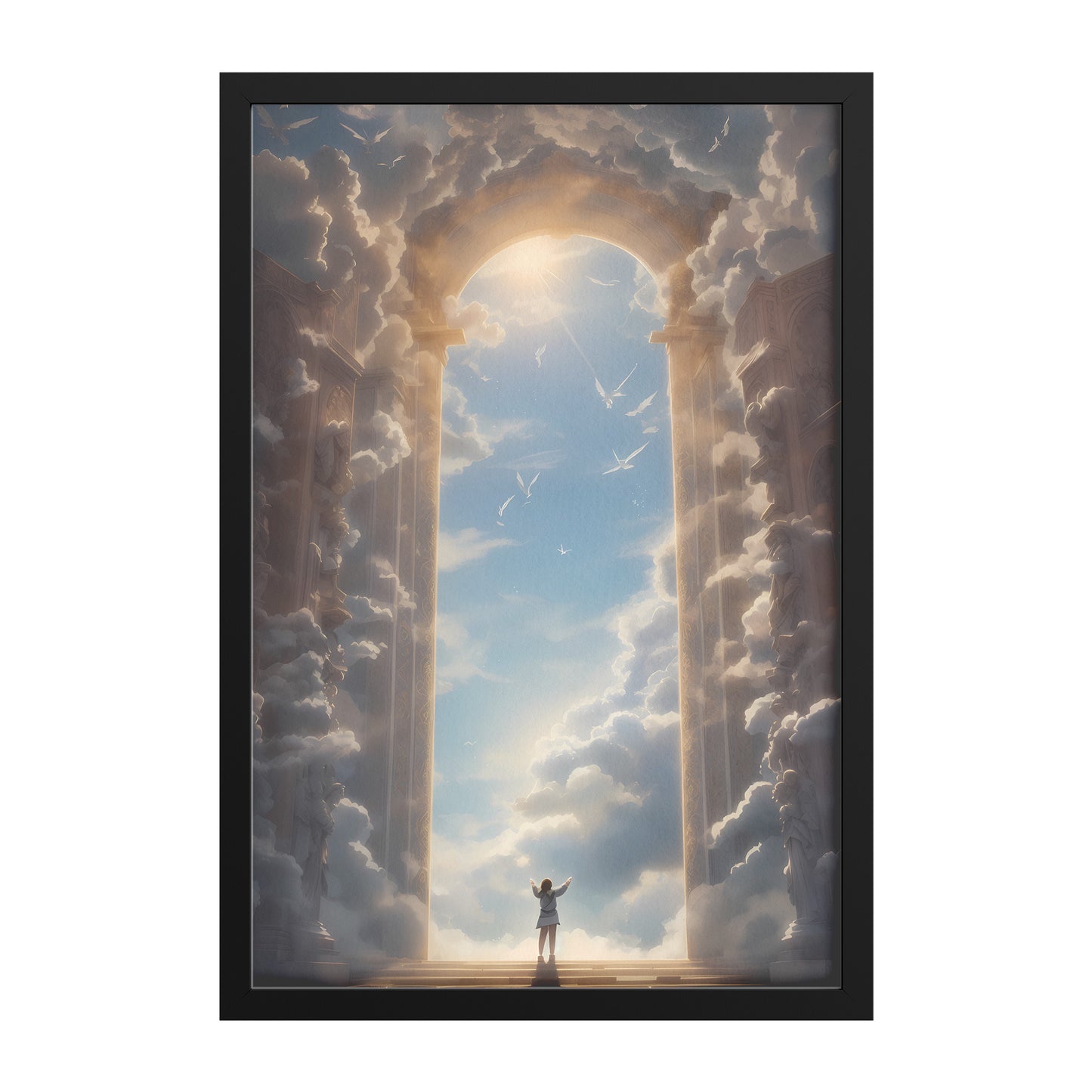 Gate of Heaven Genesis 28:17 Framed Print