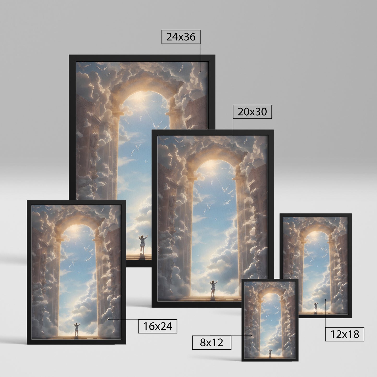 Gate of Heaven Genesis 28:17 Framed Print