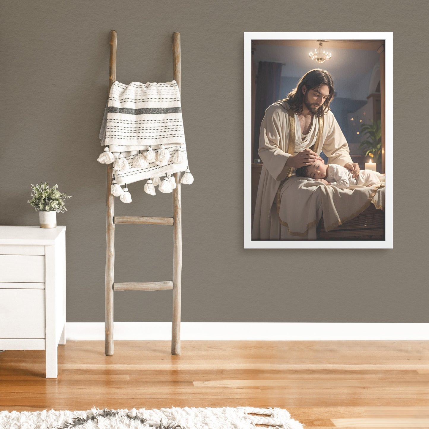 The Gentle Shepherd Isaiah 40:11 Framed Print
